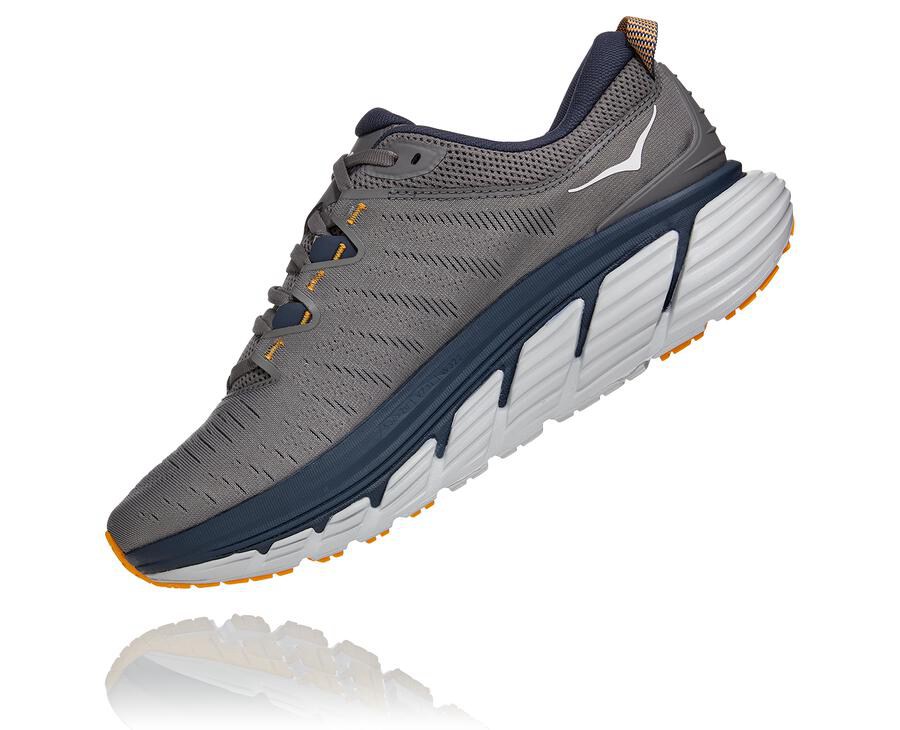 Hoka One One Koşu Ayakkabısı Erkek Gri - Gaviota 3 - XW3590762